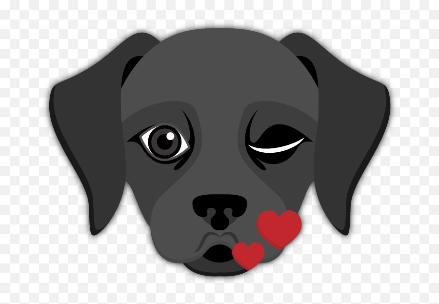 Black Labrador Emoji - Labrador Retriever,Drumstick Emoji