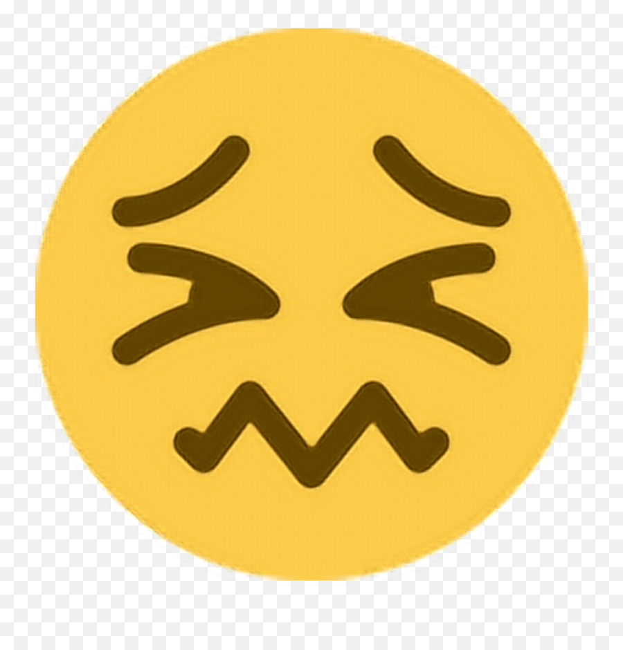 Download Ew Digust Unhappy Upset Tired - Confounded Face Emoji,Sleepy Emoji Png