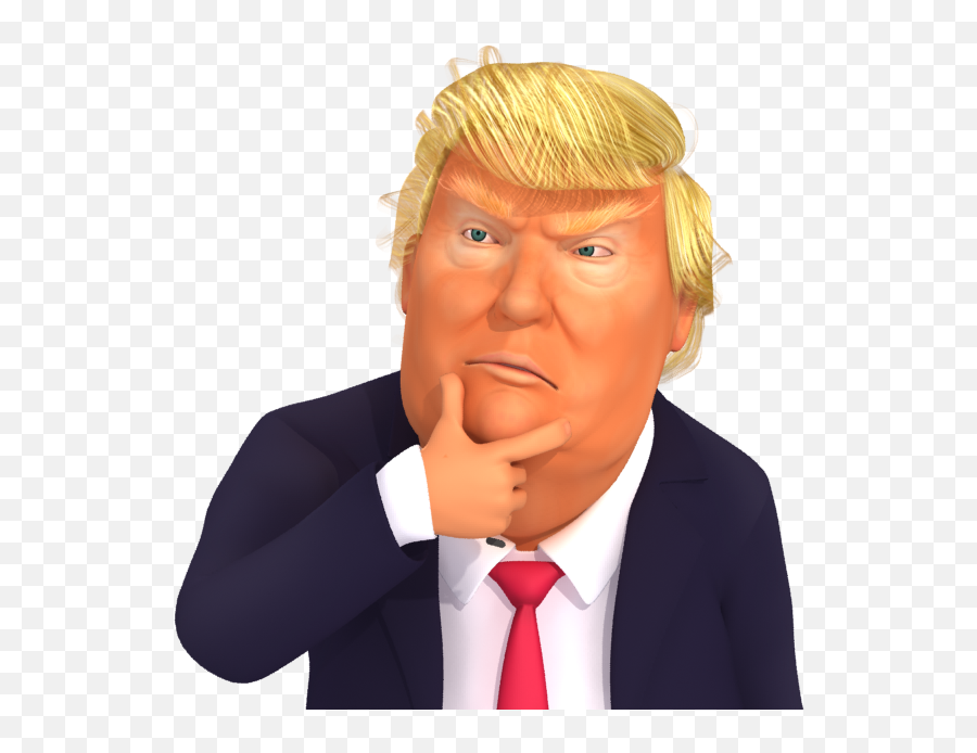 Pondering - Donald Trump Thinking Emoji,Pondering Emoji