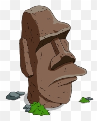 5173 Island Free Clipart - Big Ugly Head Cartoon Emoji,Easter Island Head Emoji