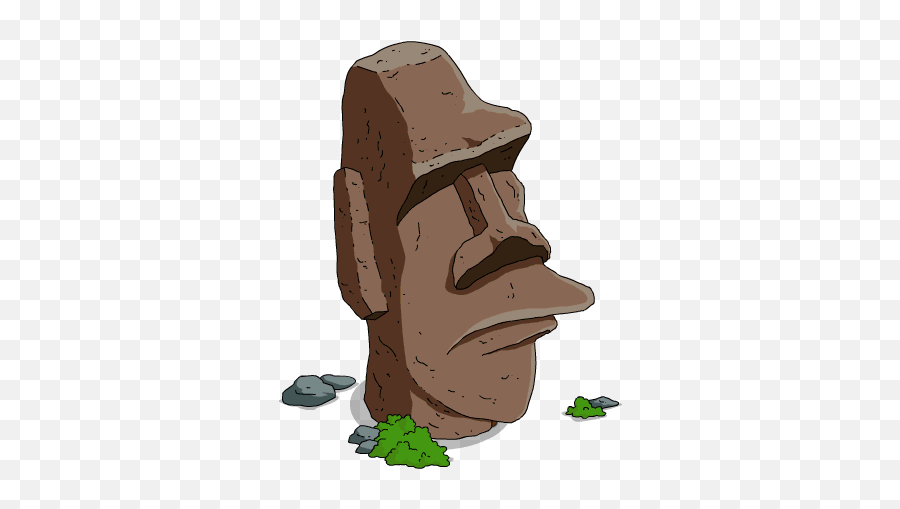 5173 Island Free Clipart - Big Ugly Head Cartoon Emoji,Easter Island Head Emoji