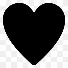 Half Heart Png Picture - Silhouette Of A Emoji
