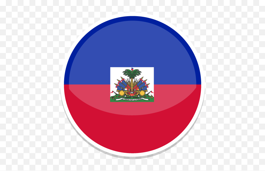Haiti Icon - Haiti Flag In A Circle Emoji,Haitian Flag Emoji
