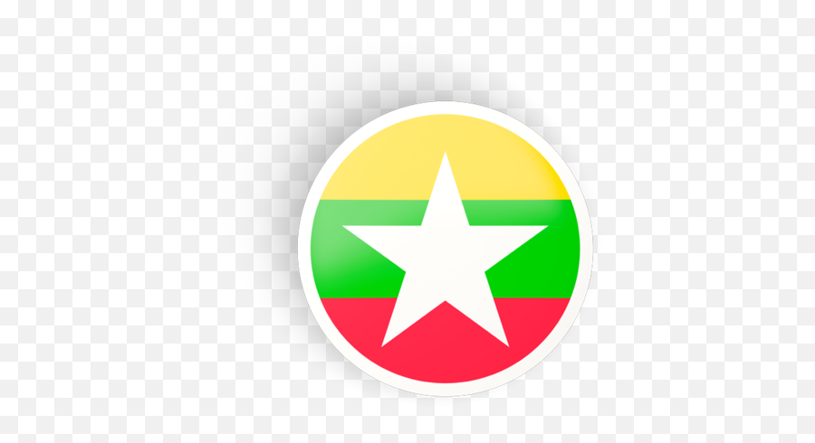 And Trending Myanmar Stickers - Transparent Myanmar Flag Png Emoji,Burmese Flag Emoji