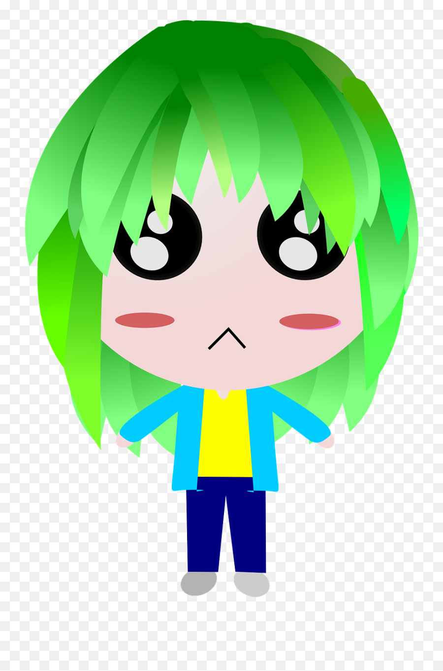 Unhappy Sad Angry Girl Anime - Imagen De Enojada Y Triste Emoji,Angry Emoji