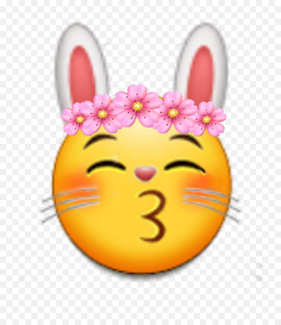 Emoji Emotions Emojisticker Emojis - Cartoon,Bunny Emoticon