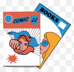 Comic Book Clipart Png - Transparent Background Emoji