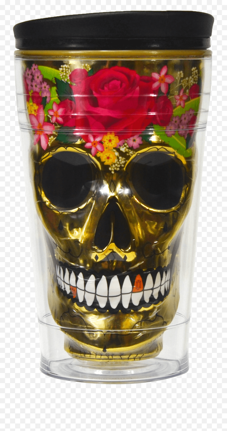 Cool Gear Gold Skull Coffee Cup - Skull Emoji,Emoji Tumbler Cup