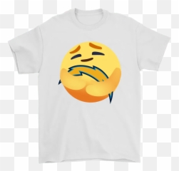 Love The Los Angeles Chargers Hug Facebook Care Emoji NFL Shirts - Hey You Dropped This Brain