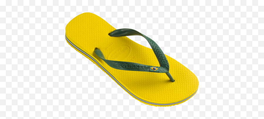 Yellow Flip Flops Flop Havaianas Flip - Havaianas Bandeira Do Brasil Amarela Emoji,Flip Flop Emoji Iphone