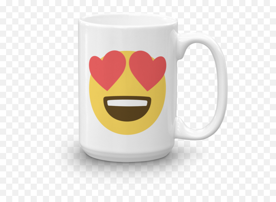 Download Emojione Heart Eyes Emoji Mug - Florida State University,Tired Emoji Png