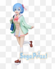 Zero Kara Hajimeru Isekai Seikatsu - Rem Student Premium Figure Emoji,Japanese Doll Emoji