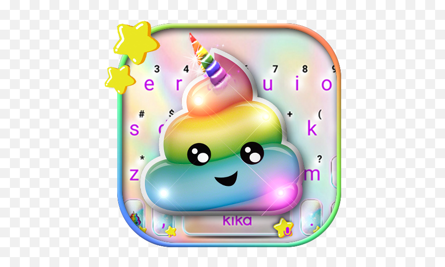 Rainbow Unicorn Poop Keyboard Theme - Rainbow Unicorn Poop Bilder Emoji,100 Percent Emoji