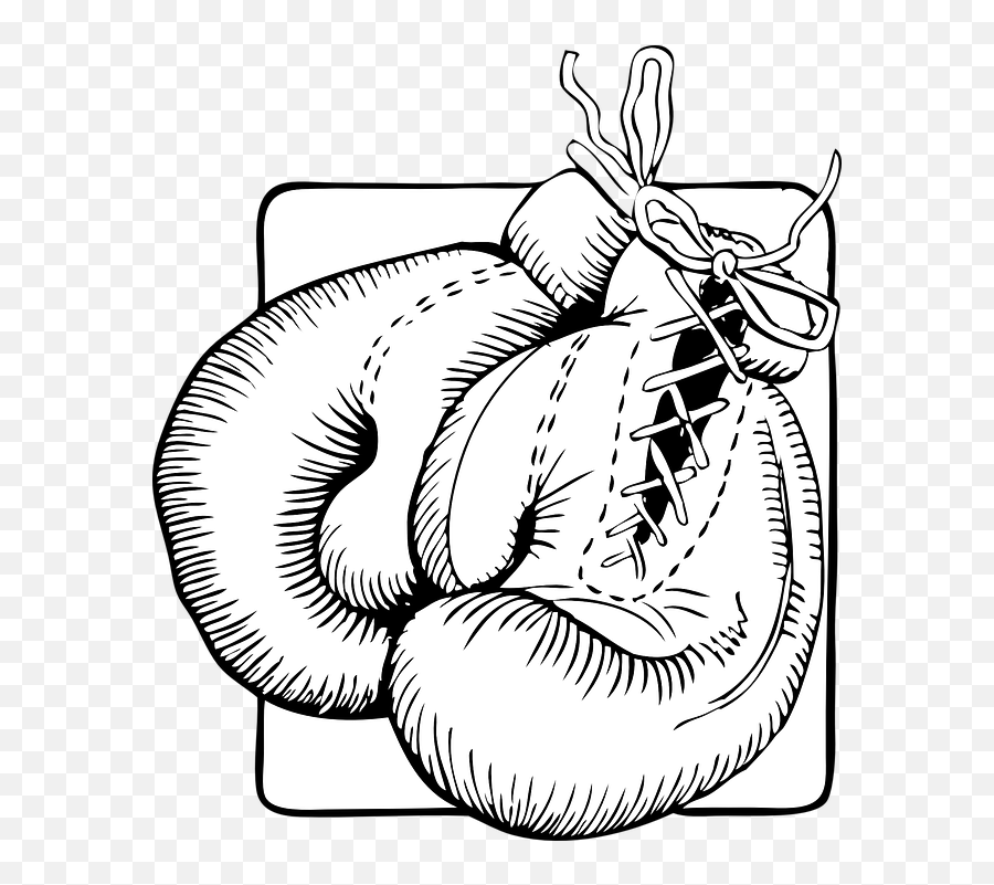 Free Punch Fist Illustrations - Black And White Boxing Gloves Png Emoji,Fighting Emoji