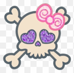 Skulls Crossbones Cute Girly - Logo Girly Emoji,Cross Bones Emoji