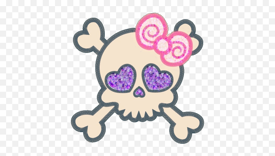 Skulls Crossbones Cute Girly - Logo Girly Emoji,Cross Bones Emoji