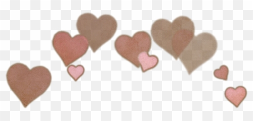 Hearts Heartcrown Crown Effects Old - Transparent Black Heart Crown Emoji,Old Peach Emoji