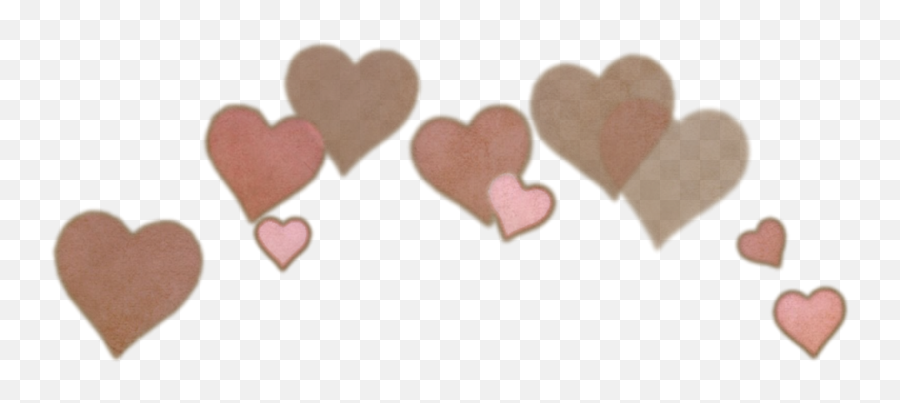 Hearts Heartcrown Crown Effects Old - Transparent Black Heart Crown Emoji,Old Peach Emoji