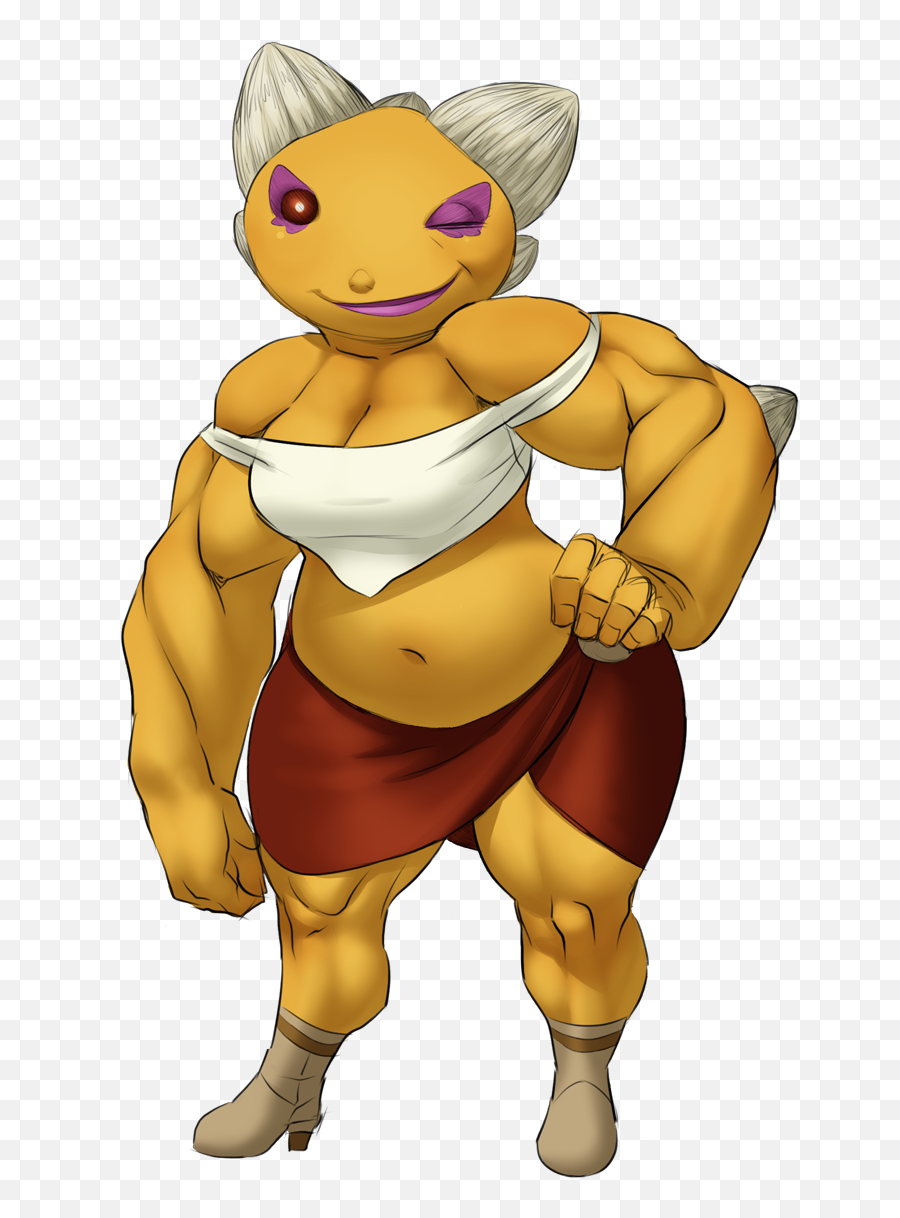 Goron Sass - Female Goron Emoji,Muscle Emoji Hat