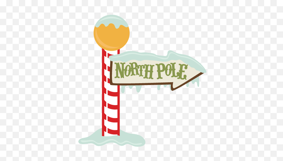 Background Clipart North Pole - Cartoon North Pole Sign Emoji,Pole And House Emoji
