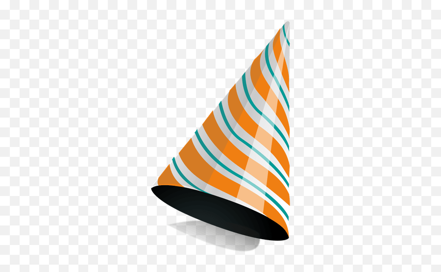 Orange Stripe Party Hat - Transparent Png U0026 Svg Vector File Festa Png Transparente Emoji,Party Popper Emoji