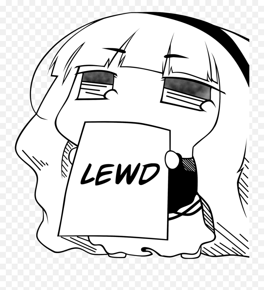 On Twitter Soft - Lewd Anime Girl Sign Emoji,Lewd Emoji