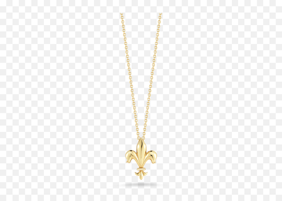 Roberto Coin Fleur De Lis Pendant - Bradley Gough Diamonds Locket Emoji,Fleur De Lis Emoji