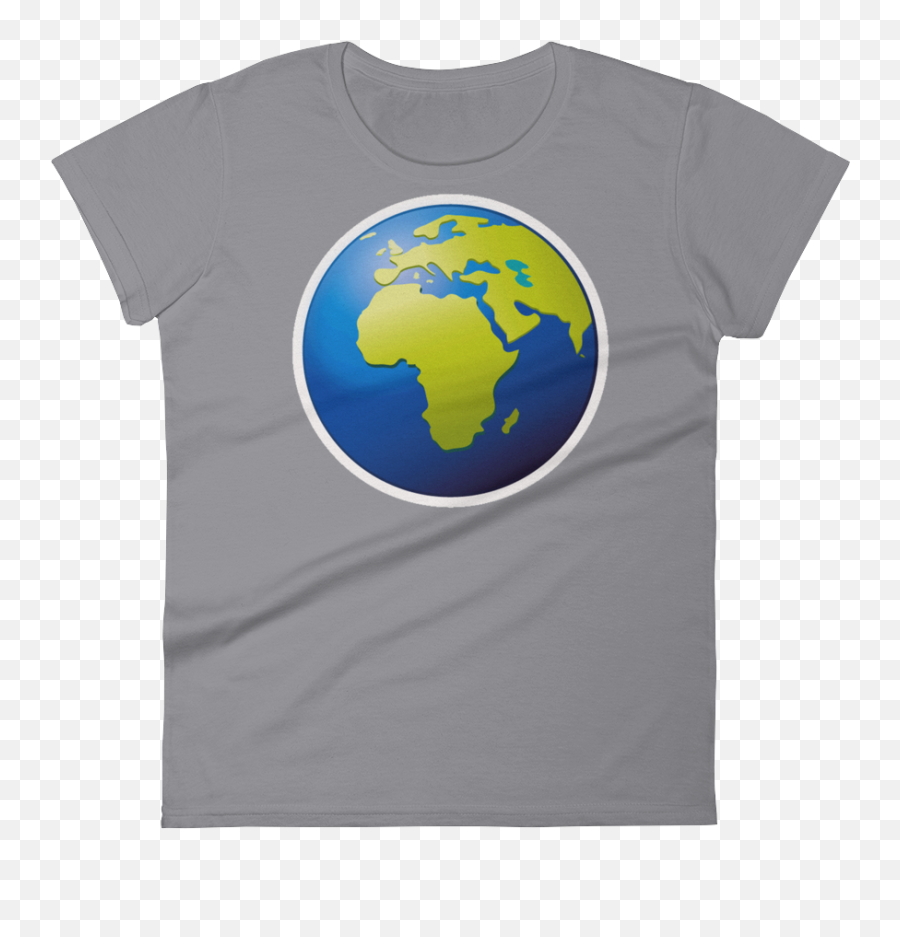Download Hd Womens Emoji T Shirt - Earth,Earth Emoji