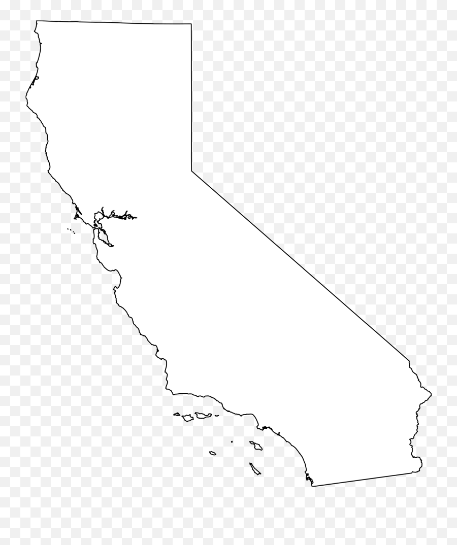 California Clipart Transparent California Transparent - California Map Outline Emoji,California Emoji