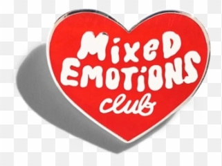 Mixed Emotions Club Pin - Mixed Emotions Club Pin Emoji,Heart Emotion