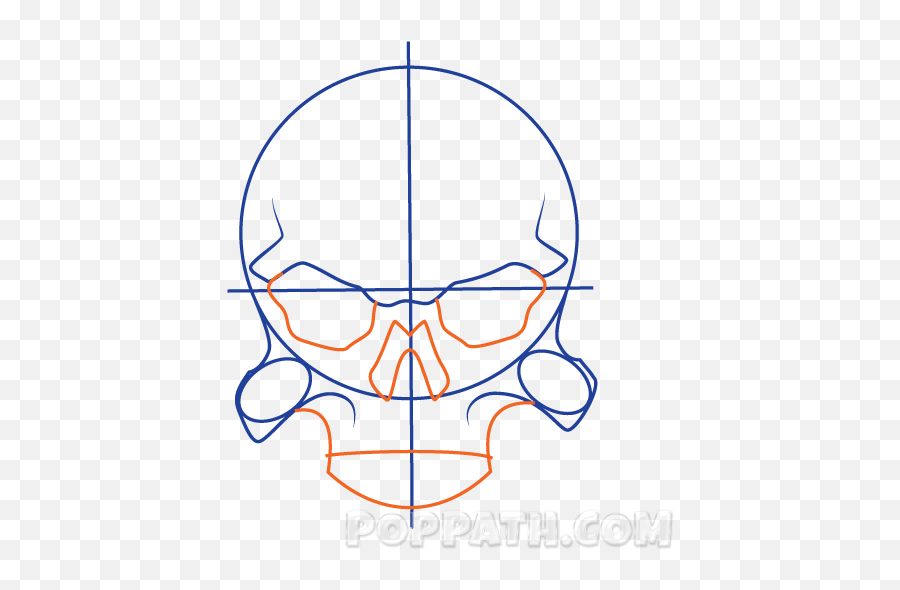 How To Draw A Military Skull U2013 Pop Path - Christmas Tree White Background Emoji,Military Emojis