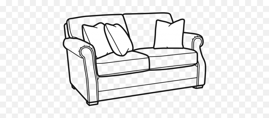 Couch Clipart Outline - Couch Black And White Emoji,Sofa Emoji