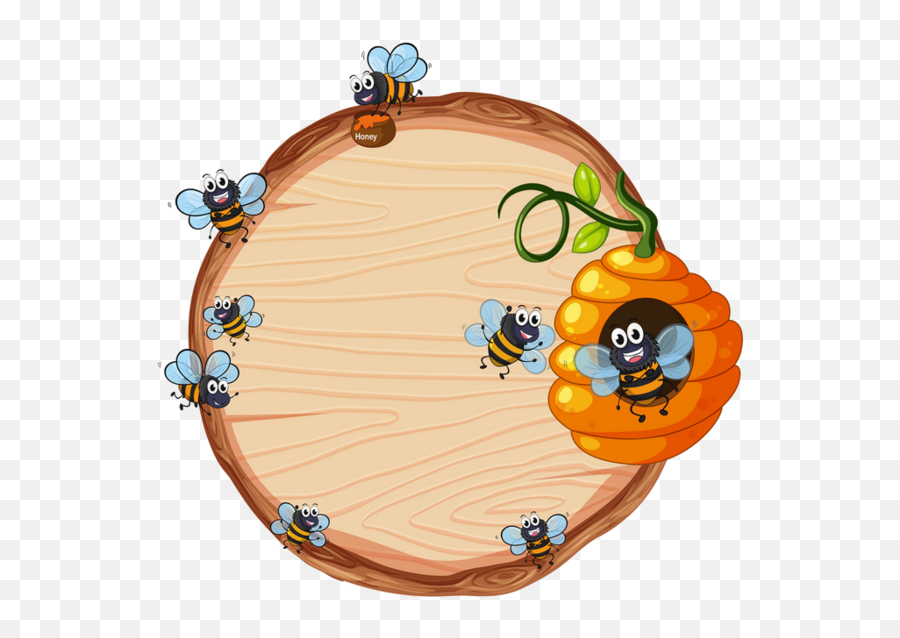 Bees Beehive Monogram Freetoedit - Illustration Emoji,Beehive Emoji