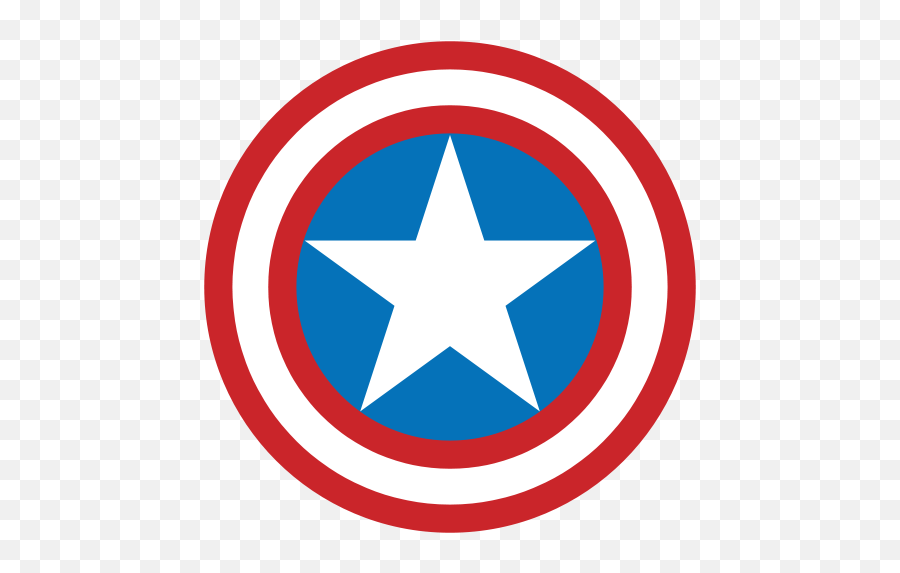 Clipart Captain America Svg - Logo Capitan America Marvel Emoji,Captain America Shield Emoji