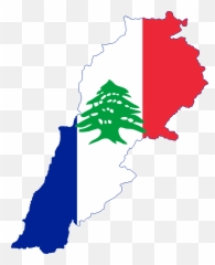 Flag Map Of French Lebanon - Flag Map Of Lebanon Emoji,Lebanese Flag Emoji
