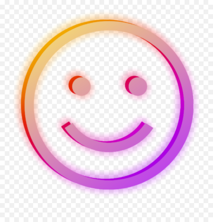 Emoji Neon Sticker - Happy,Glow Emoji