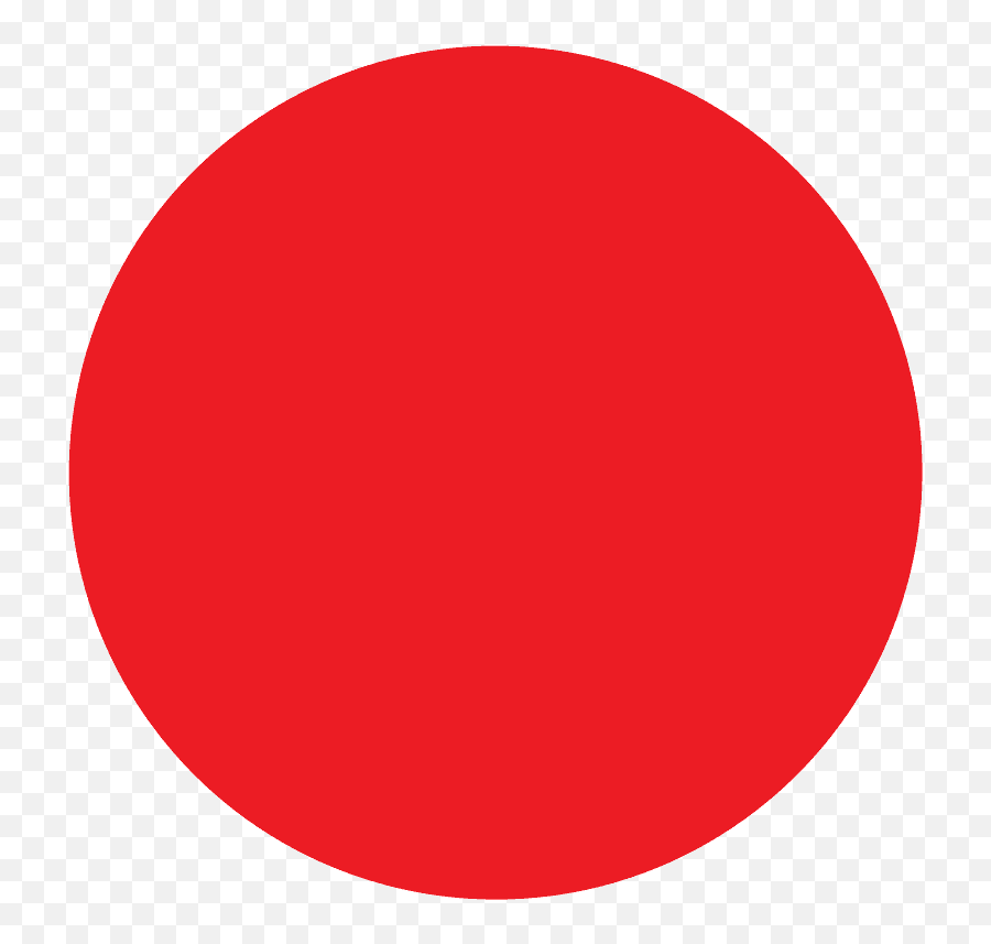Red Circle Emoji Clipart - Red Circle Shape Clipart,Red Button Emoji