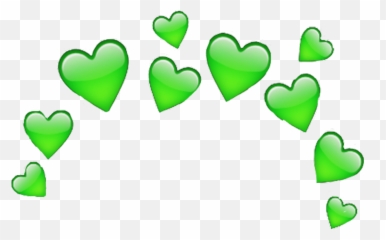Heart - Purple Heart Crown Transparent Emoji,Green Emoji