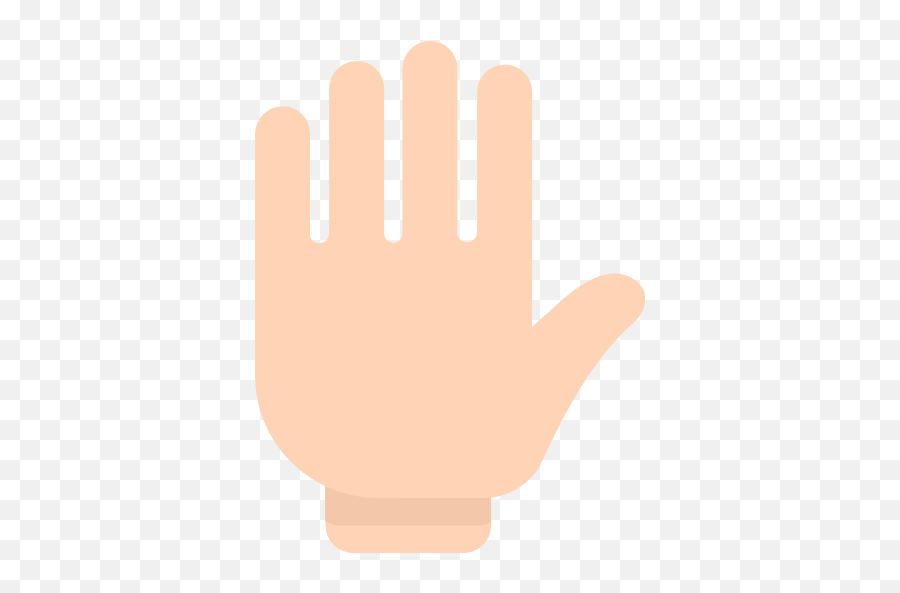Raised Hand With Part Between Middle And Ring Fingers Emoji - Palma Da Mao Png,Hand Emoji