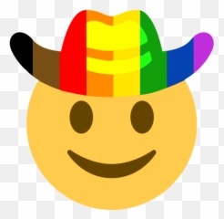Cowboy Emote Emoji,Bi Flag Emoji