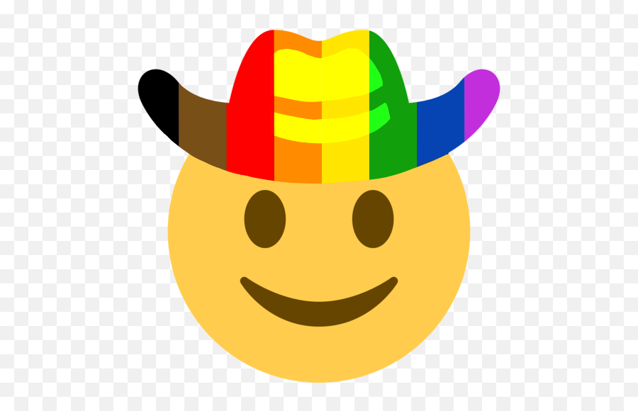Cowboy Emote Emoji,Bi Flag Emoji