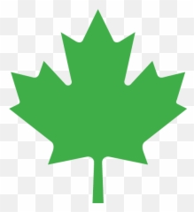 Free Maple Leaf Download Clip Art - Canada Green Emoji