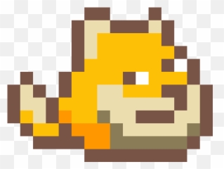 Pixilart - Doge Meme Pixel Art Emoji,Doge Emoticon