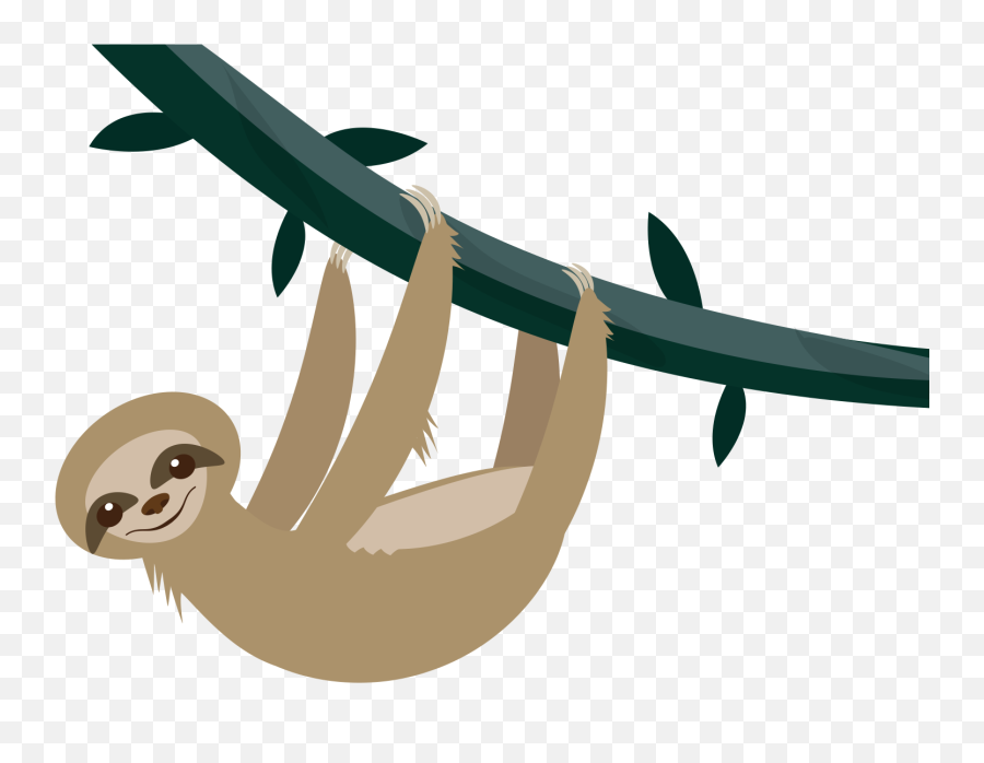Sloth Png - Sloth Clipart Transparent Background Emoji,Upside Down Emoji Png