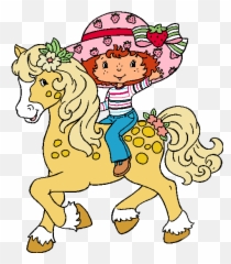 Strawberryshortcake Pony Animal - Strawberry Shortcake And Horse Emoji,Fish And Horse Emoji