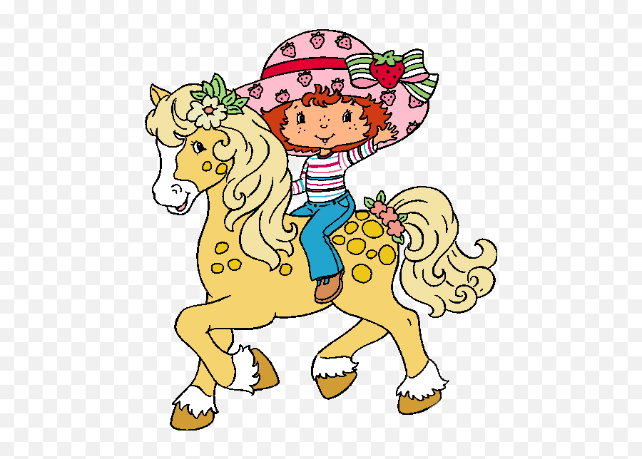 Strawberryshortcake Pony Animal - Strawberry Shortcake And Horse Emoji,Fish And Horse Emoji