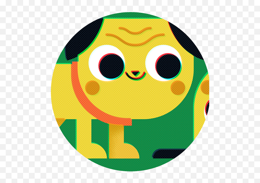 Pug Life - Smiley Emoji,Emoji Laying Down