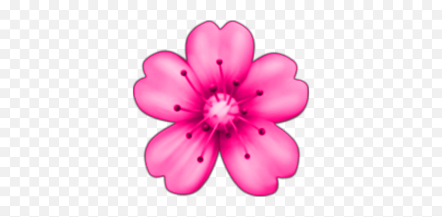 Flowers Floweremoji Pink Pinkemoji Pinkemojis Emoji Pin - Pink Flower Emoji Png,Pink Flower Emoji
