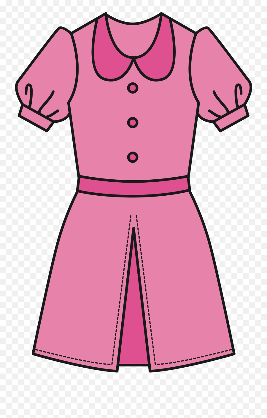Dress Clipart Pink Dress Pink - Pink Dress Clipart Emoji,Pink Emoji Outfit