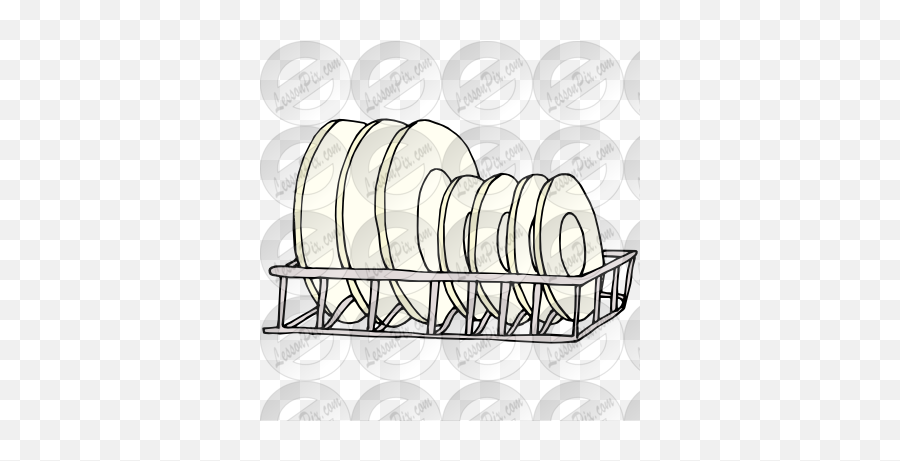 4570book - Dishes On Drying Rack Clipart Emoji,Dishes Emoji